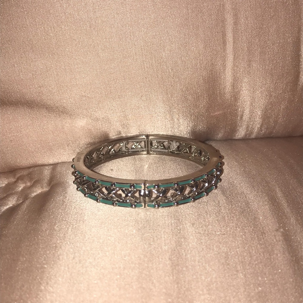 Silver and Turquoise Bracelet